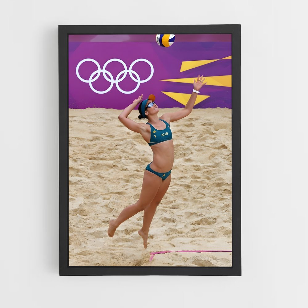 Poster Beach Volleyball Star – affiche Beach-volley (vue 2)